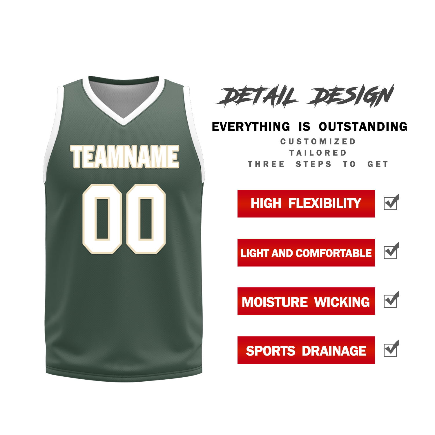 Custom White Green Classic Style Reversible Basketball Uniform Personalized Ordinary BBJR-D017010