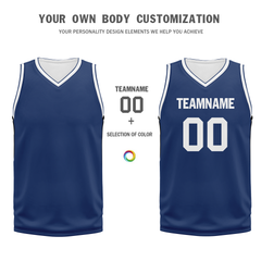 Custom Deep Blue Classic Style Sports Uniform Basketball Jersey BBJ01-bd0a70ec