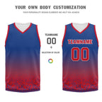 Custom Blue Red Fade Fashion Sports Uniform Basketball Jersey BBJ01-D020102-1