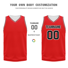 Custom Red Classic Style Sports Uniform Basketball Jersey BBJ01-bd0a700e