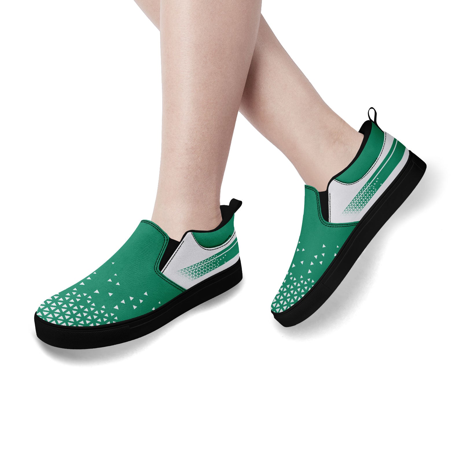 Custom Canvas Sneakers Personalized Slip On Shoes FN071-E023042-10