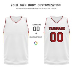 Custom White Red Classic Style Sports Uniform Basketball Jersey BBJ01-bd0a70a7