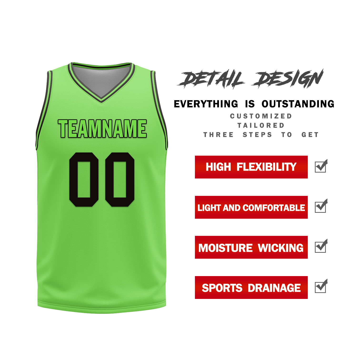 Custom Black Green Classic Style Reversible Basketball Uniform Personalized Ordinary BBJR-D017049