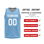 Custom Blue Classic Style Reversible Basketball Uniform Personalized Ordinary BBJR-D017032