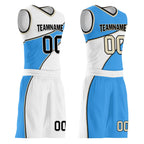 Custom Blue White Atlanta City Edition Personalized Reversible Basketball Set Sports Basketball Jersey BBJ01R-D0610-1