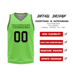 Custom Black Green Classic Style Reversible Basketball Uniform Personalized COOLMAX BBJR-D017049