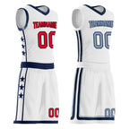 Custom White Bronze Washington City Edition Personalized Reversible Basketball Set Sports Basketball Jersey BBJ01R-D0610-30