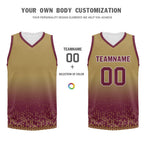 Custom Yellow Red Fade Fashion Sports Uniform Basketball Jersey BBJ01-D020102-5