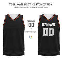 Custom Black Orange Classic Style Sports Uniform Basketball Jersey BBJ01-bd0a70a9