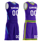Custom Purple White Utah City Edition Personalized Reversible Basketball Set Sports Basketball Jersey BBJ01R-D0610-29