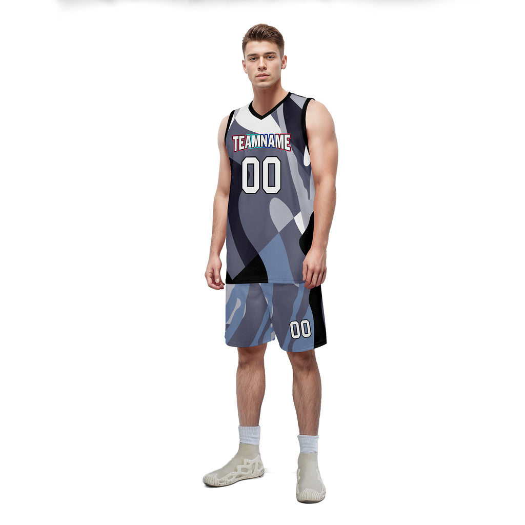 Custom Cyan Blue Camouflage City Edition Personalized Sports Uniform Authentic Basketball Jersey BBJ01-D06101-3