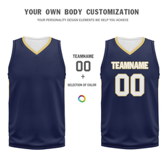 Custom Deep Blue Classic Style Sports Uniform Basketball Jersey BBJ01-bd0a70e0