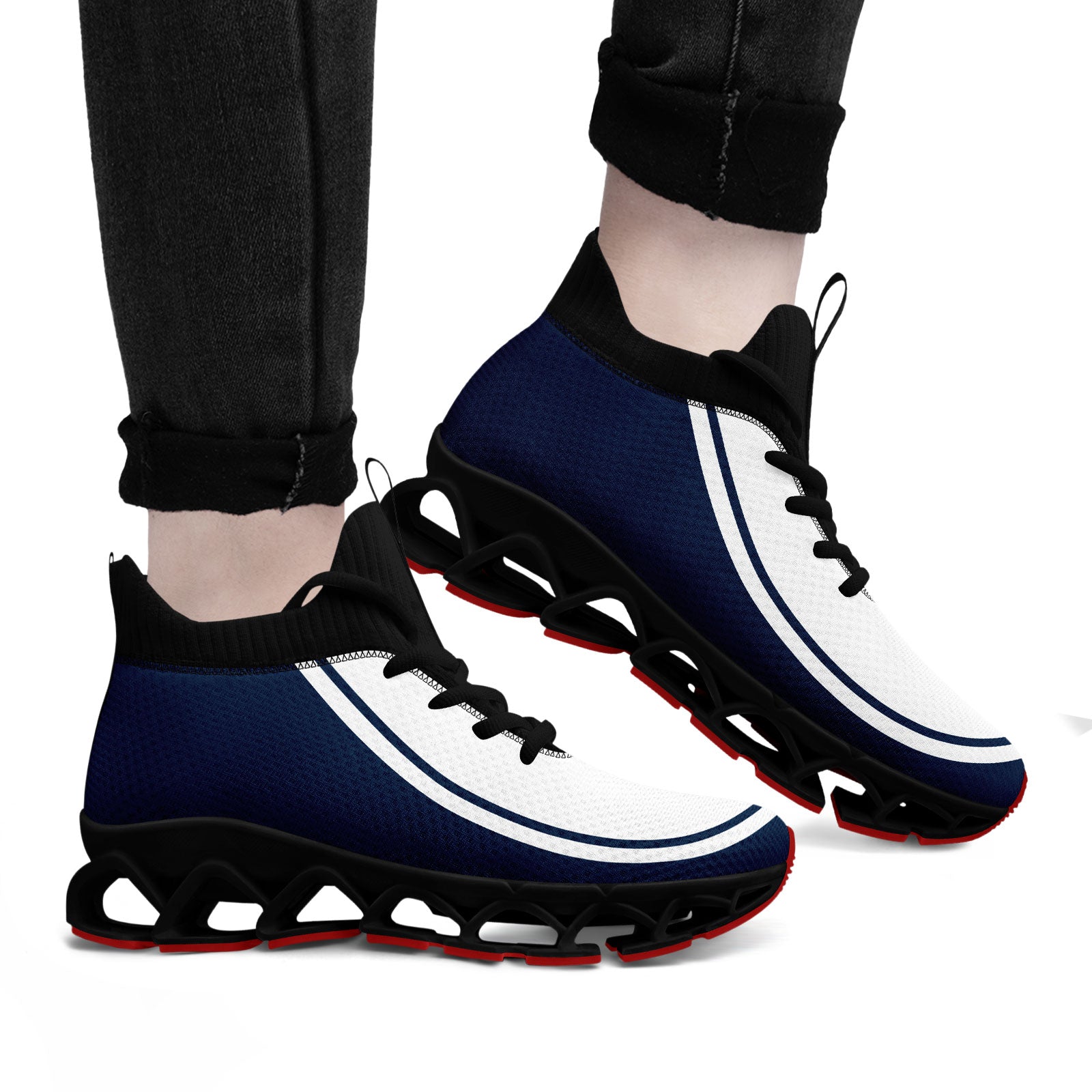 Custom Navy White Maxsoul Shoes Personalized Sneaker FN030XD-D020388-24