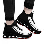 Custom Black White Maxsoul Shoes Personalized Sneaker FN030XD-D020388-8