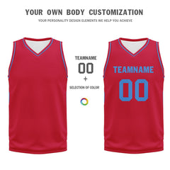 Custom Red Classic Style Sports Uniform Basketball Jersey BBJ01-D020105-23