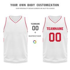 Custom White Classic Style Sports Uniform Basketball Jersey BBJ01-D020105-16