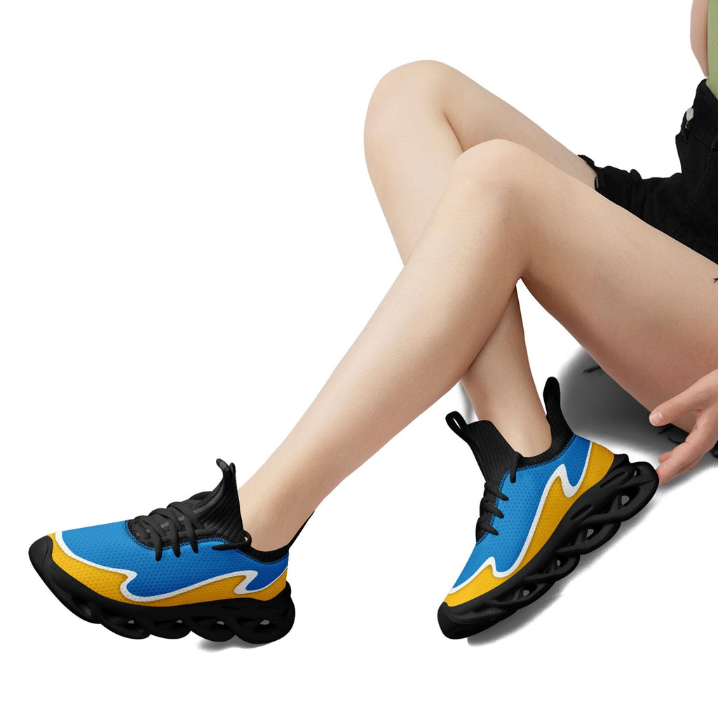Custom Blue Yellow Maxsoul Shoes Personalized Sneaker FN030A-E020011-21