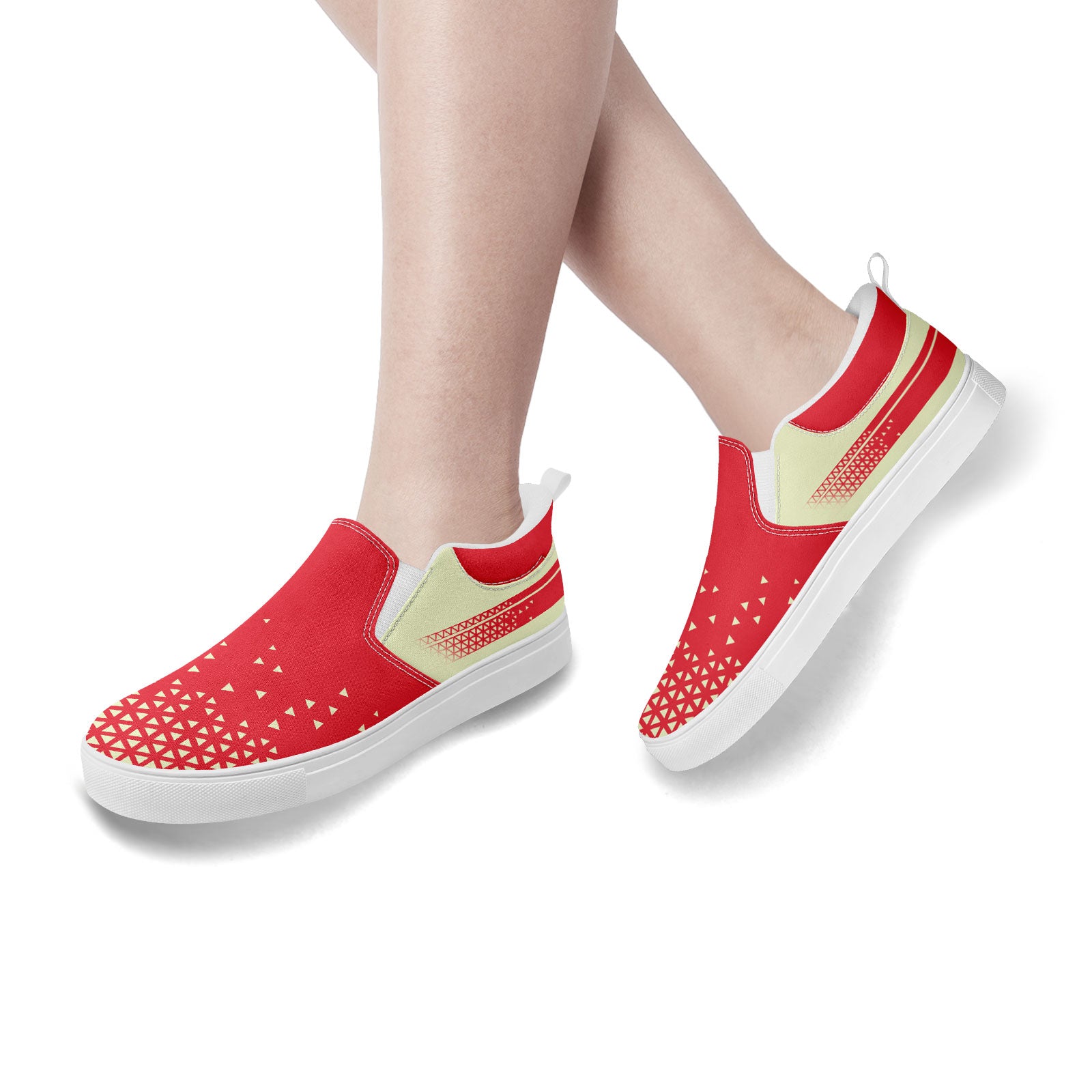 Custom Canvas Sneakers Personalized Slip On Shoes FN071-E023042-9