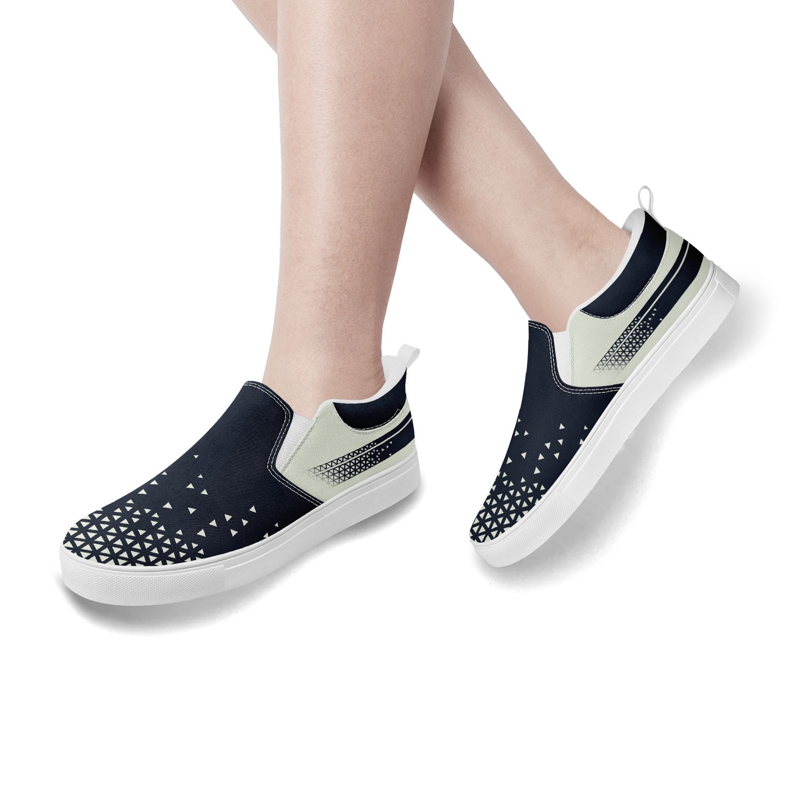Custom Canvas Sneakers Personalized Slip On Shoes FN071-E023042-8
