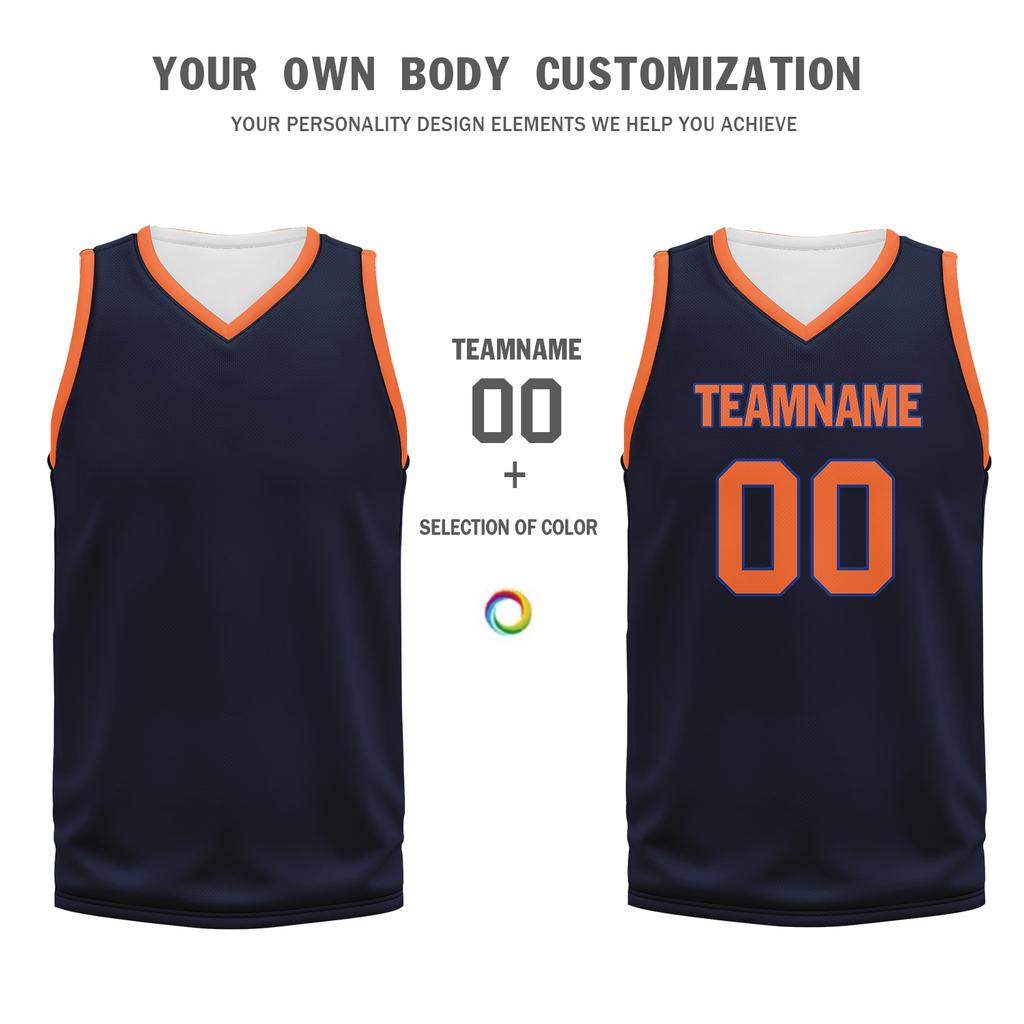 Custom Blue Orange Classic Style Sports Uniform Basketball Jersey BBJ01-bd0a70ae