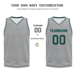 Custom Gray Classic Style Sports Uniform Basketball Jersey BBJ01-D020105-20