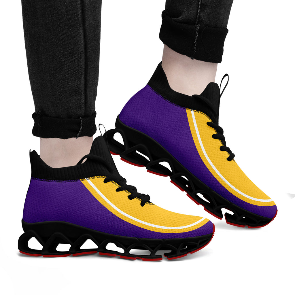 Custom Purple Yellow Maxsoul Shoes Personalized Sneaker FN030XD-D020388-26