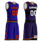 Custom Purple Green Orange Phoenix City Edition Personalized Reversible Basketball Set Sports Basketball Jersey BBJ01R-D0610-24