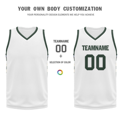 Custom White Green Classic Style Sports Uniform Basketball Jersey BBJ01-bd0a70a0