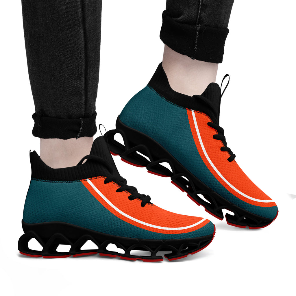 Custom Green Orange Maxsoul Shoes Personalized Sneaker FN030XD-D020388-6