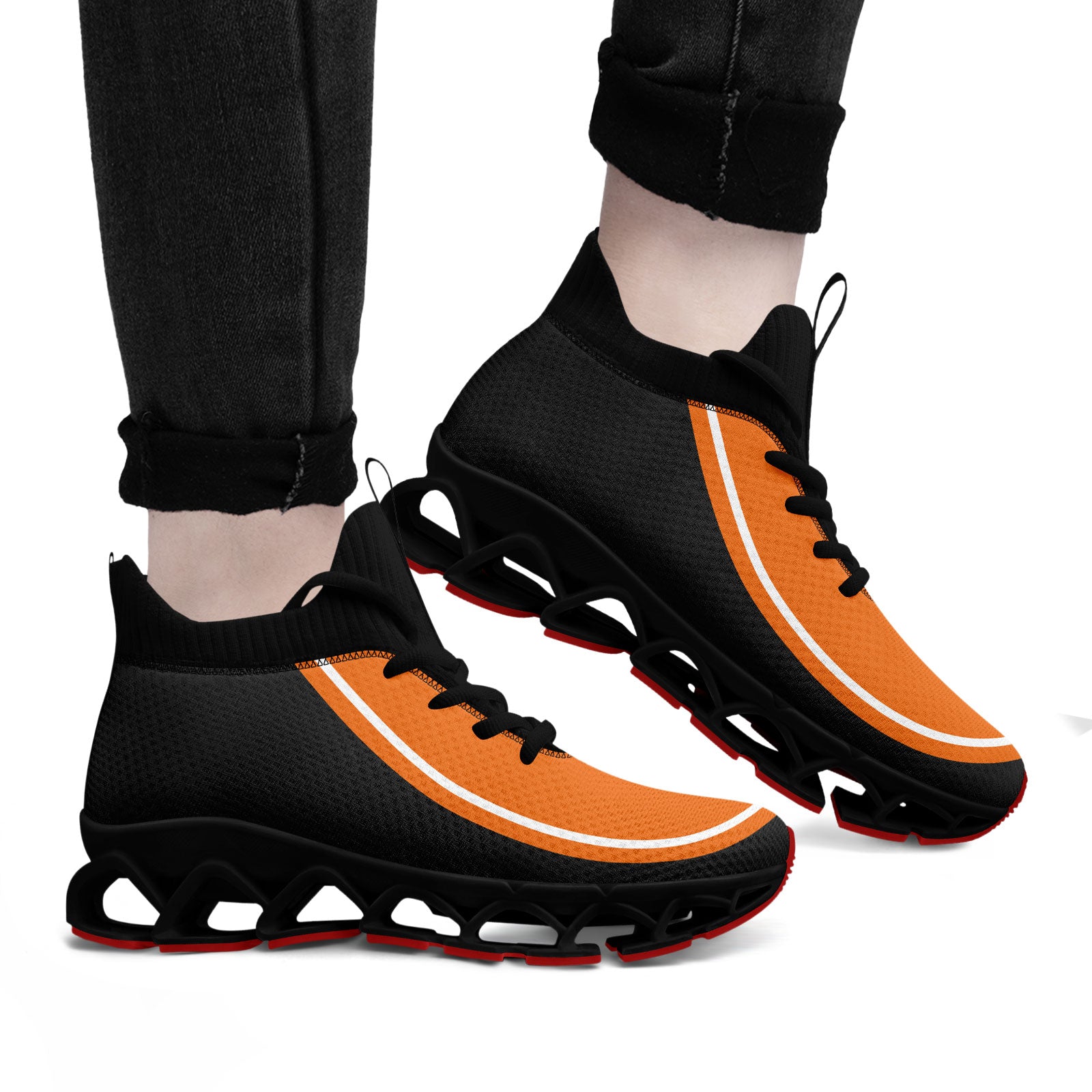 Custom Orange Dark Gray Maxsoul Shoes Personalized Sneaker FN030XD-D020388-4