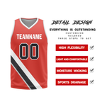 Custom White Red Classic Style Reversible Basketball Uniform Personalized Ordinary BBJR-D017037