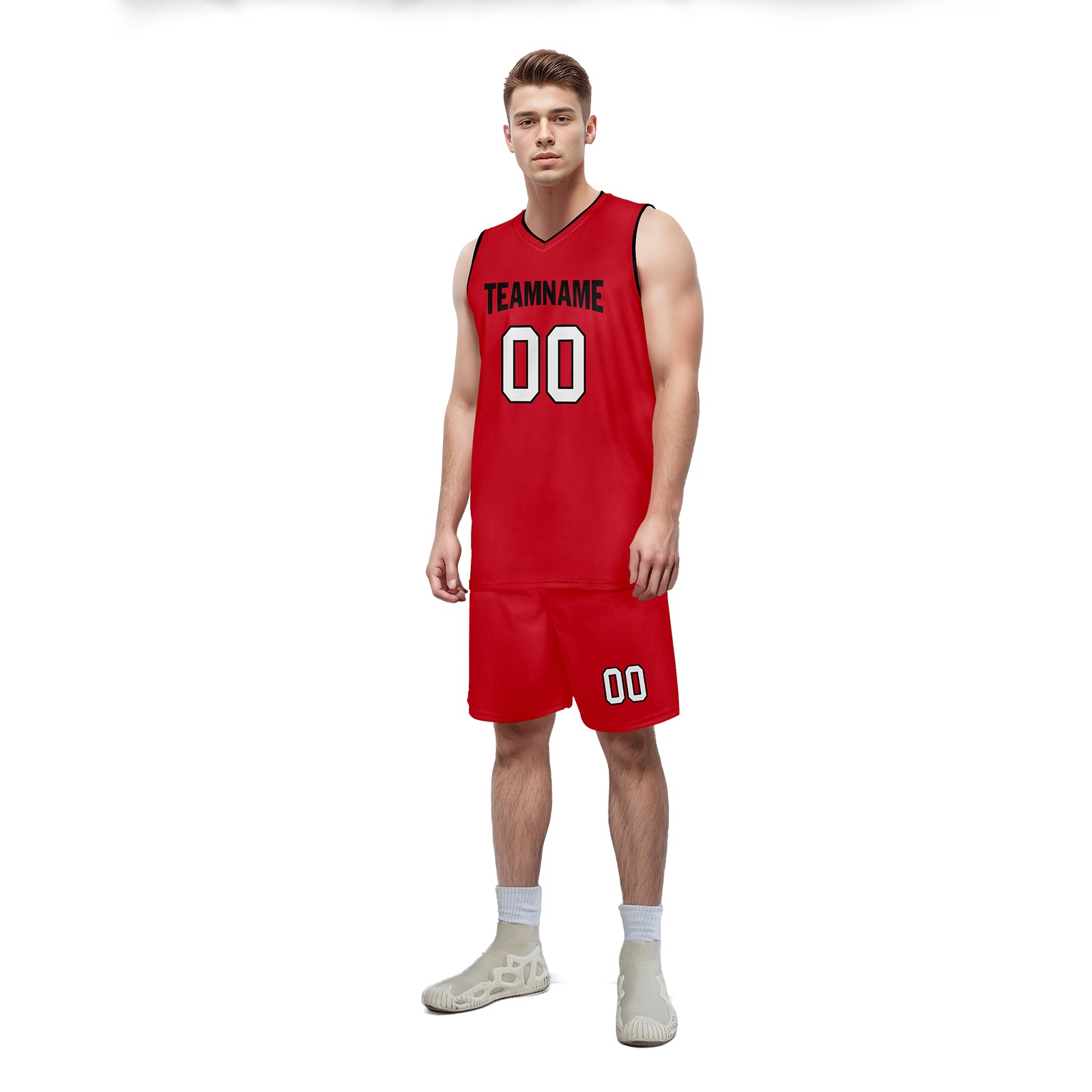 Custom Red City Edition Personalized Sports Uniform Authentic Basketball Jersey BBJ01-D06101-16