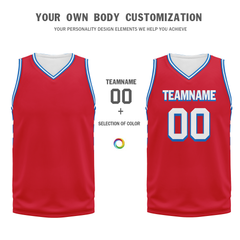 Custom Red Classic Style Sports Uniform Basketball Jersey BBJ01-bd0a70bb