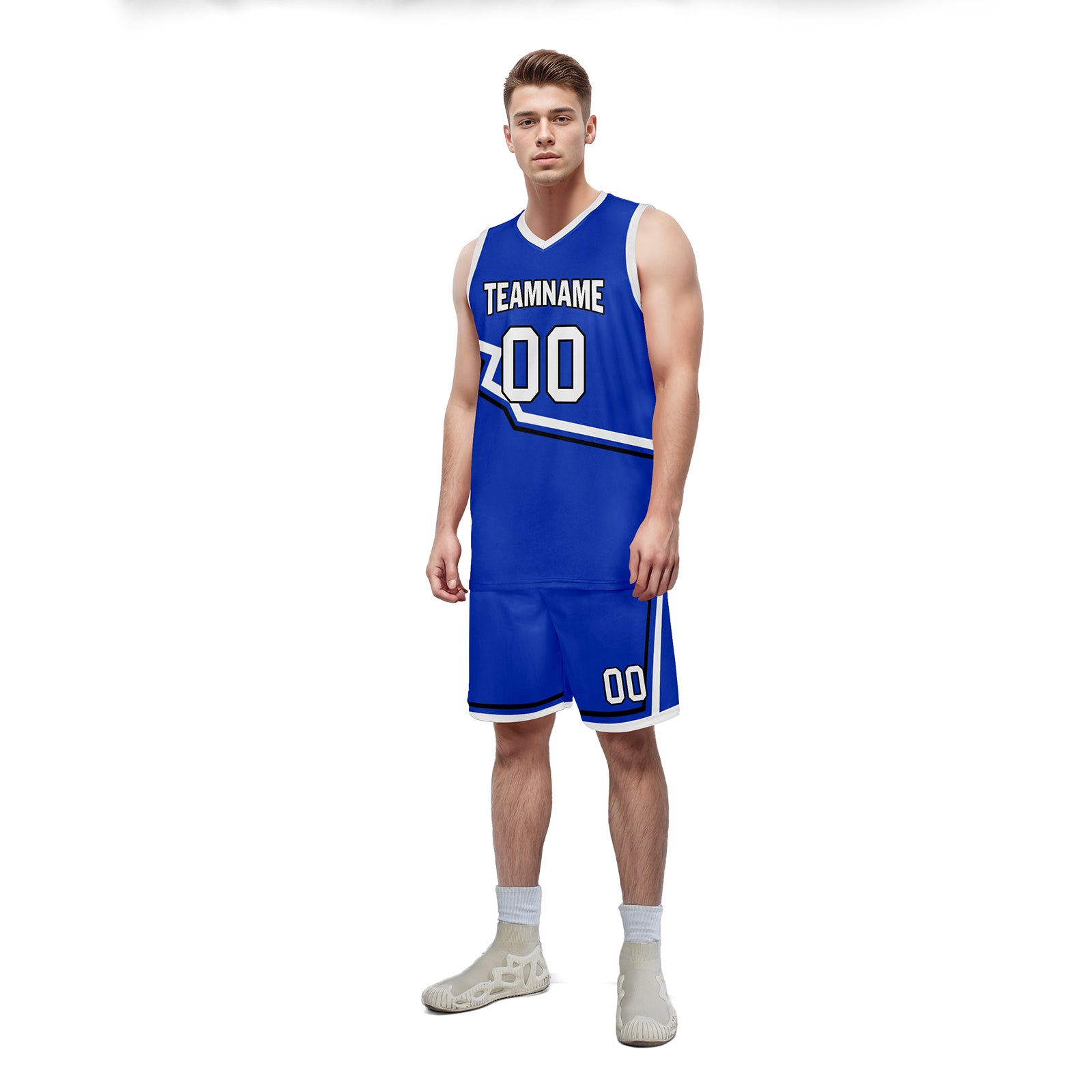 Custom Blue City Edition Personalized Sports Uniform Authentic Basketball Jersey BBJ01-D06101-17