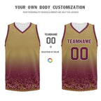 Custom Yellow Red Fade Fashion Sports Uniform Basketball Jersey BBJ01-D020102-5