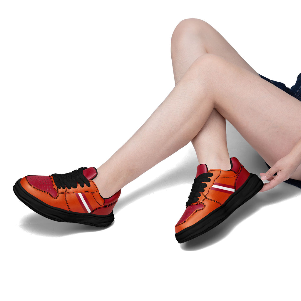 Custom Red Orange Tampa Bay Shoes Personalized Sneaker FN032-D020389-29