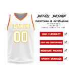 Custom Red White Classic Style Reversible Basketball Uniform Personalized COOLMAX BBJR-D017027
