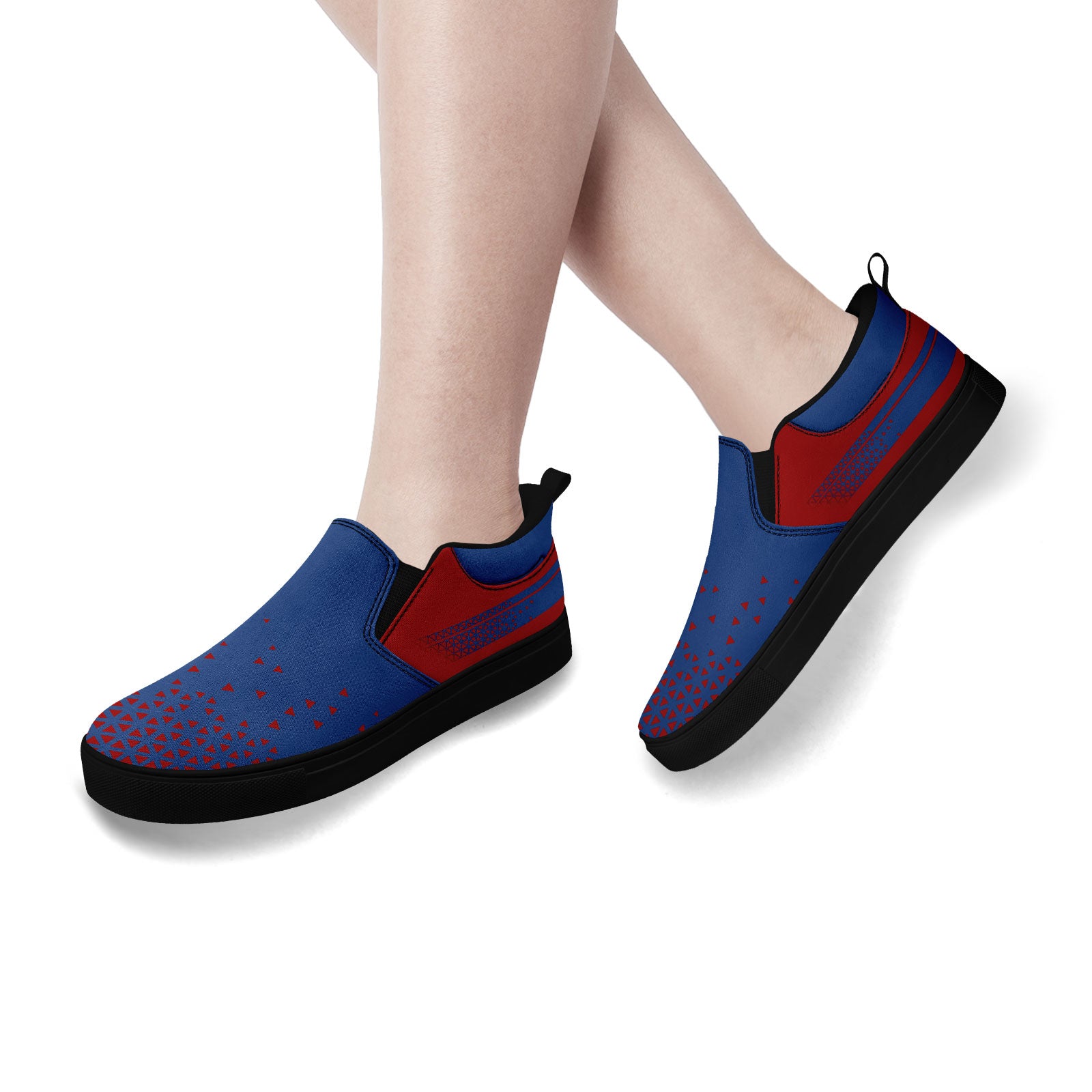 Custom Canvas Sneakers Personalized Slip On Shoes FN071-E023042-3