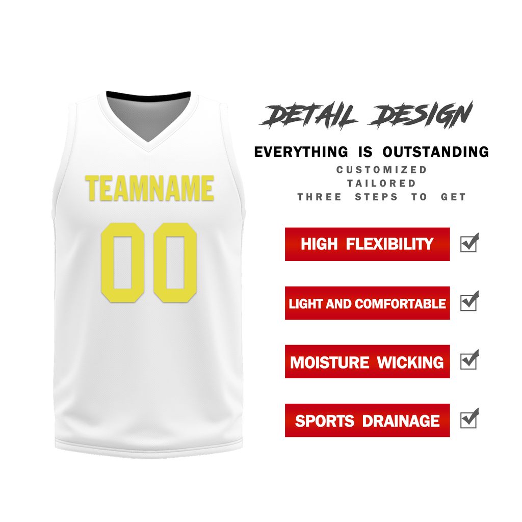 Custom Black White Classic Style Reversible Basketball Uniform Personalized COOLMAX BBJR-D017048