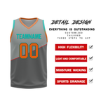 Custom Gray Classic Style Reversible Basketball Uniform Personalized Ordinary BBJR-D017024