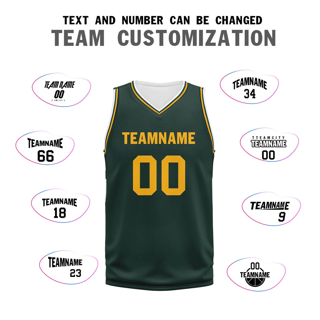 Custom Green Classic Style Sports Uniform Basketball Jersey BBJ01-D020105-10