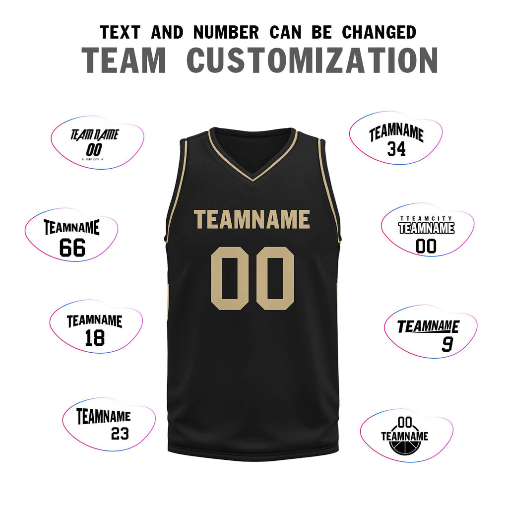 Custom Black Classic Style Sports Uniform Basketball Jersey BBJ01-D020105-17