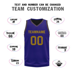 Custom Purple Classic Style Sports Uniform Basketball Jersey BBJ01-D020105-3