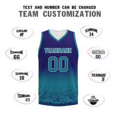 Custom Blue Fade Fashion Sports Uniform Basketball Jersey BBJ01-D020102-9