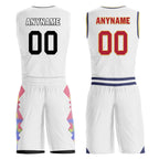 Custom White Rainbow Denver City Edition Personalized Reversible Basketball Set Sports Basketball Jersey BBJ01R-D0610-8