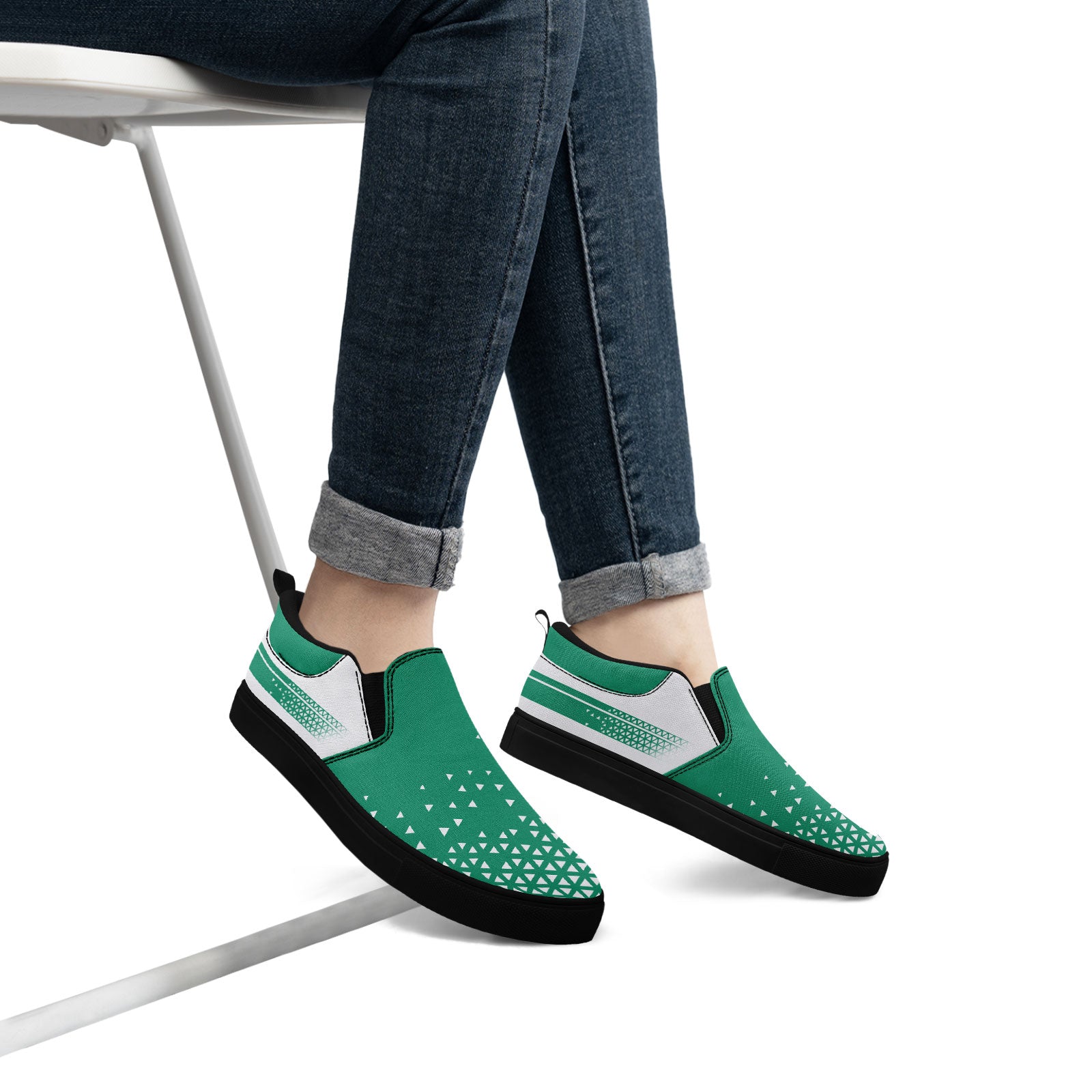 Custom Canvas Sneakers Personalized Slip On Shoes FN071-E023042-10