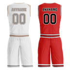Custom White Gold Copper Chicago City Edition Personalized Reversible Basketball Set Sports Basketball Jersey BBJ01R-D0610-5