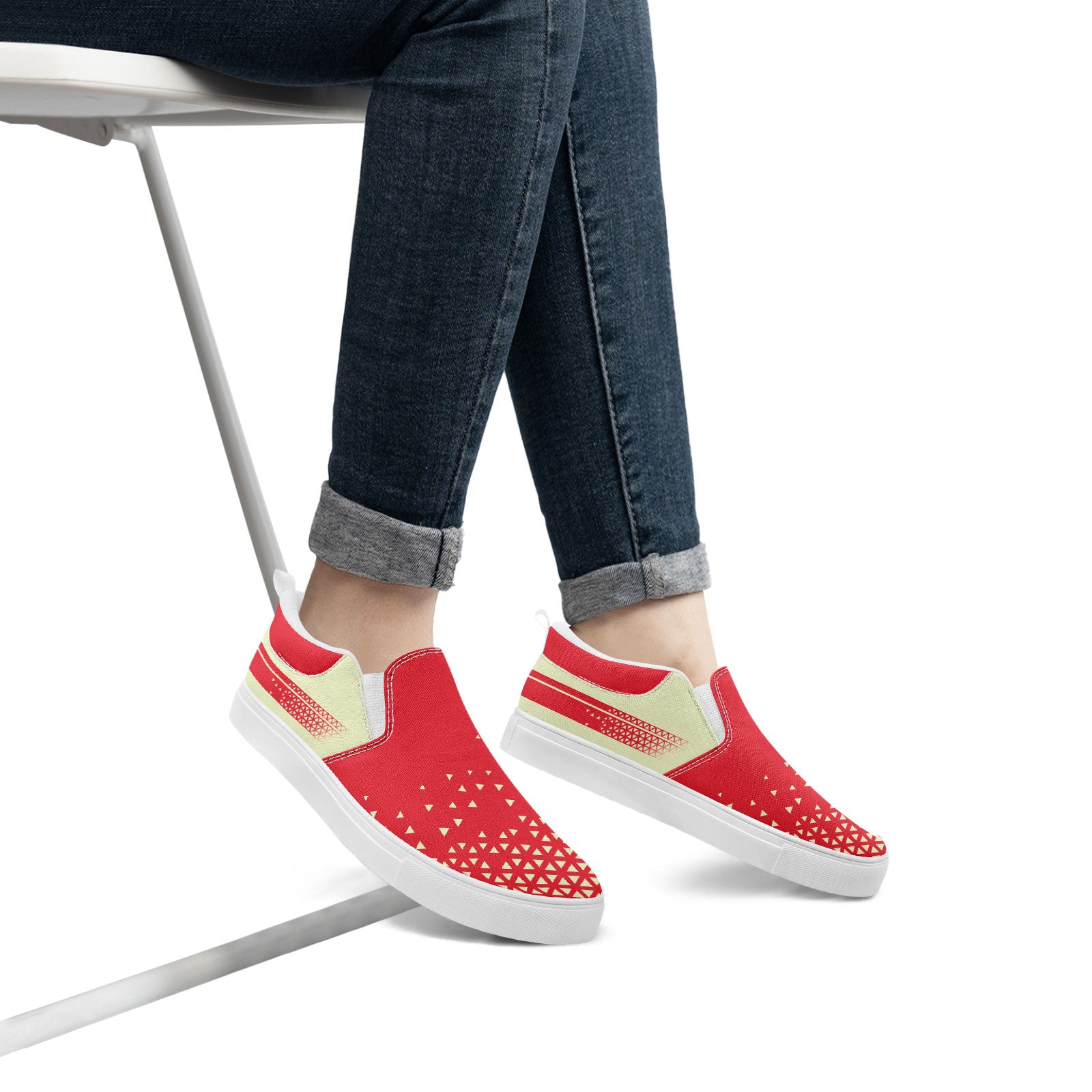 Custom Canvas Sneakers Personalized Slip On Shoes FN071-E023042-9
