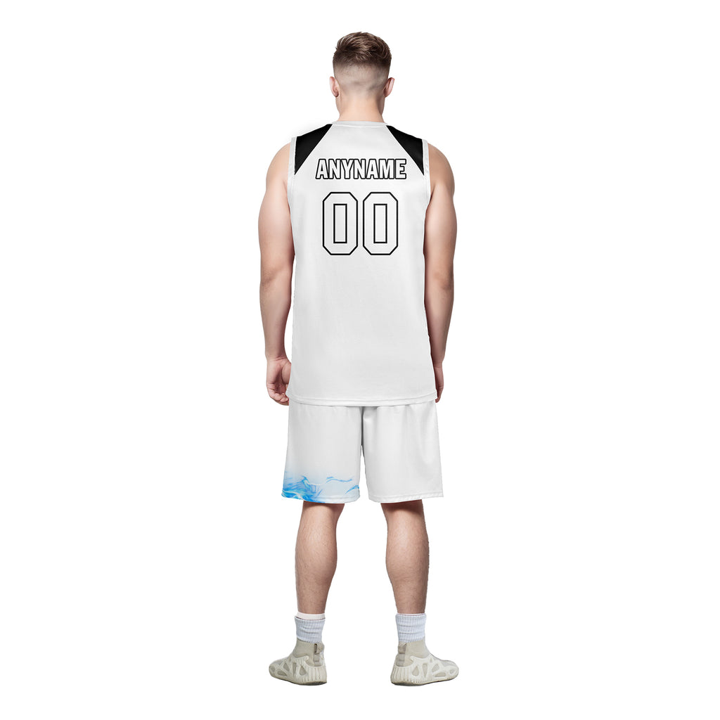 Custom White Blue City Edition Personalized Sports Uniform Authentic Basketball Jersey BBJ01-D06101-18