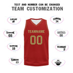 Custom Red Classic Style Sports Uniform Basketball Jersey BBJ01-D020105-21